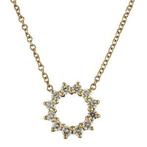 Tiffany Open Circle Necklace Gold Diamonds Co
